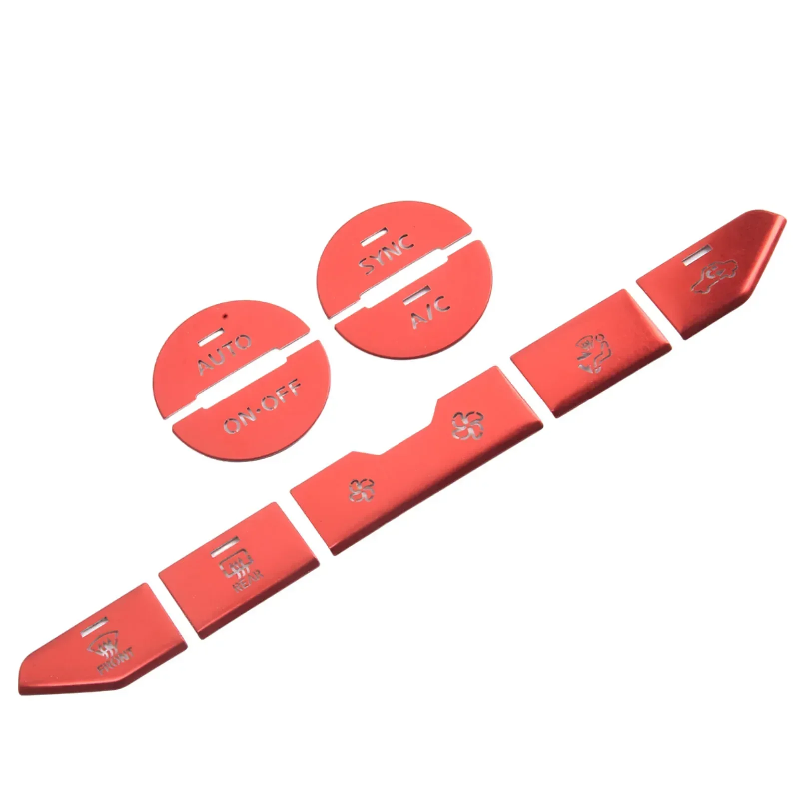 Protect and Personalize Your Central Console AC Switch with Red Aluminum Sticker Cover for Nissan For Sentra 2024