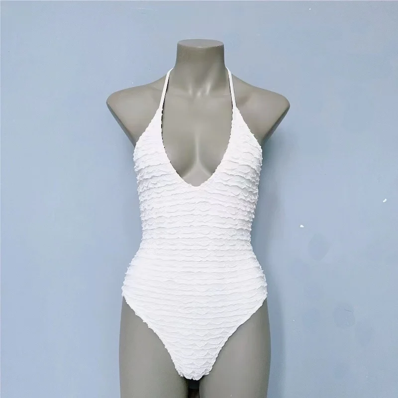 

Сексуальный треугольный цельный купальник Bal Beach Vaion для женщин без подкладок на груди, без рукавов