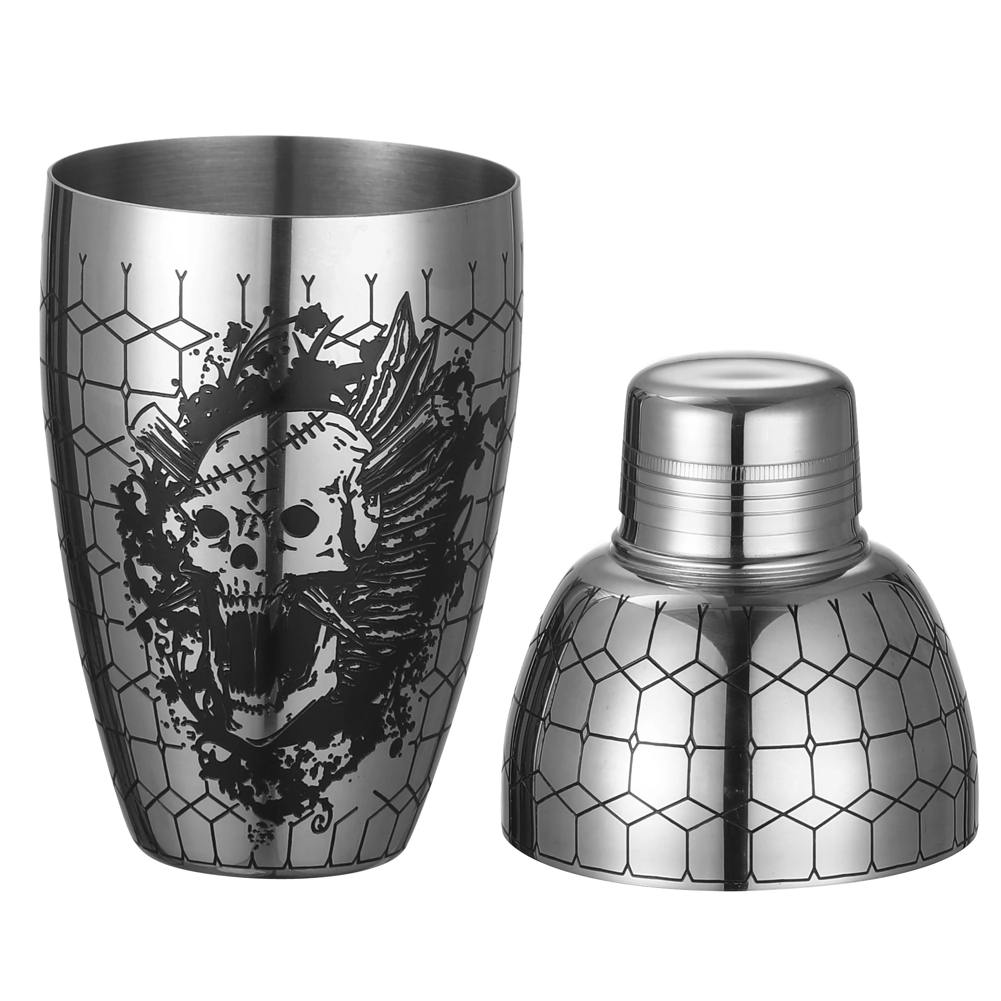 カクテルシェーカーバー,ヴィンテージ,3ピース,バーツール,500ml