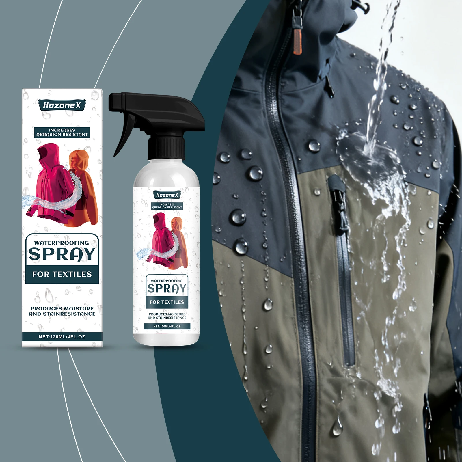 

Waterproofing Spray For Textiles Quick Dry Anti Stain Anti Oil Dustproof for Clothes Shoes Sofa Curtain Fabric Long Lasting