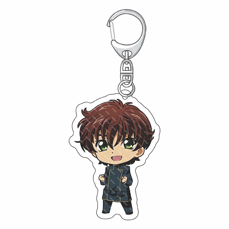 55MM Anime CODE GEASS Lelouch of the Rebellion Figur ZERO C.C. Suzaku Kururugi Kallen Stadtfeld Acryl-Schlüsselanhänger Niedliche Geschenke – Detail 4