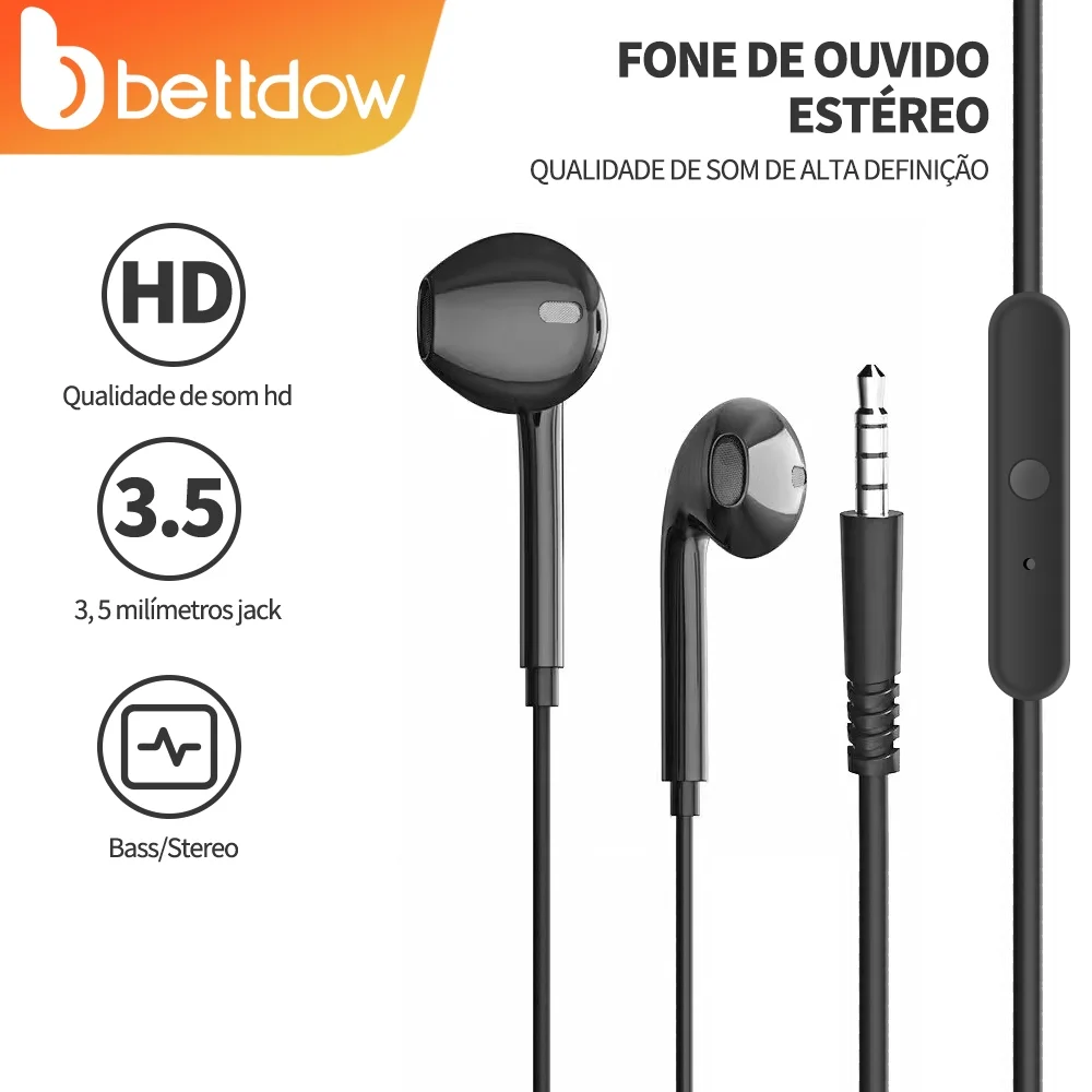 Bettow Fish De Ouvido for Hunting, Fidelidade Oral, 3mm, 5mm, Alta Fidelidade
