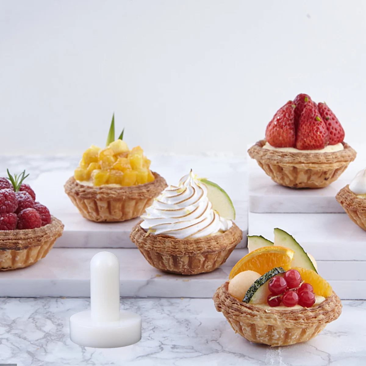 

Egg Tart Pressing Stick Professional Non Stick Baking Tool for Cake Tart Mold Pressing Accessories Baking Pressers