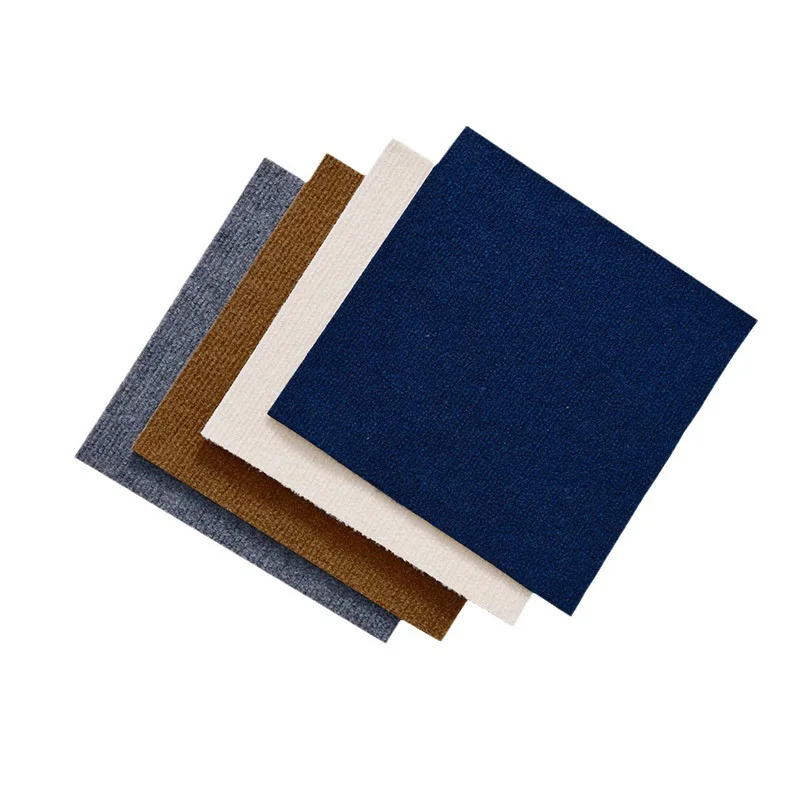 Office Chair Cushion Carpet Waterproof and Anti-slip Floor Protection Rugs Mat Home 30x30Cm Self-adhesive Anti Slip Small Carpet