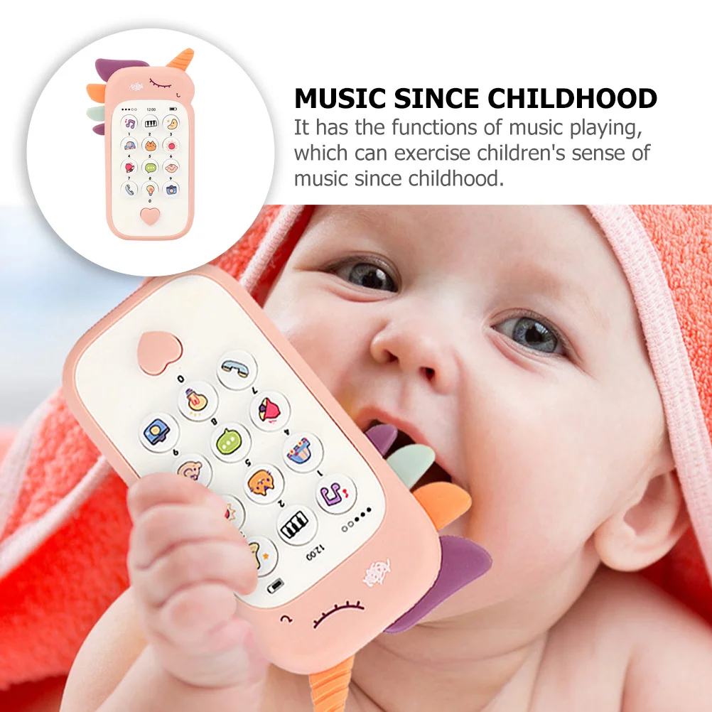هاتف الطفل الكرتون الموسيقي التعليم المبكر التظاهر الهاتف لتطوير الذكاء طفل صغير #4
