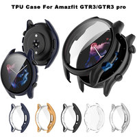 Protective Cover Case For Amazfit GTR 3 Pro GTR3 With Tempered Glass Screen Protector Sleeve For Amazfit GTR 3 Smart Watch Shell