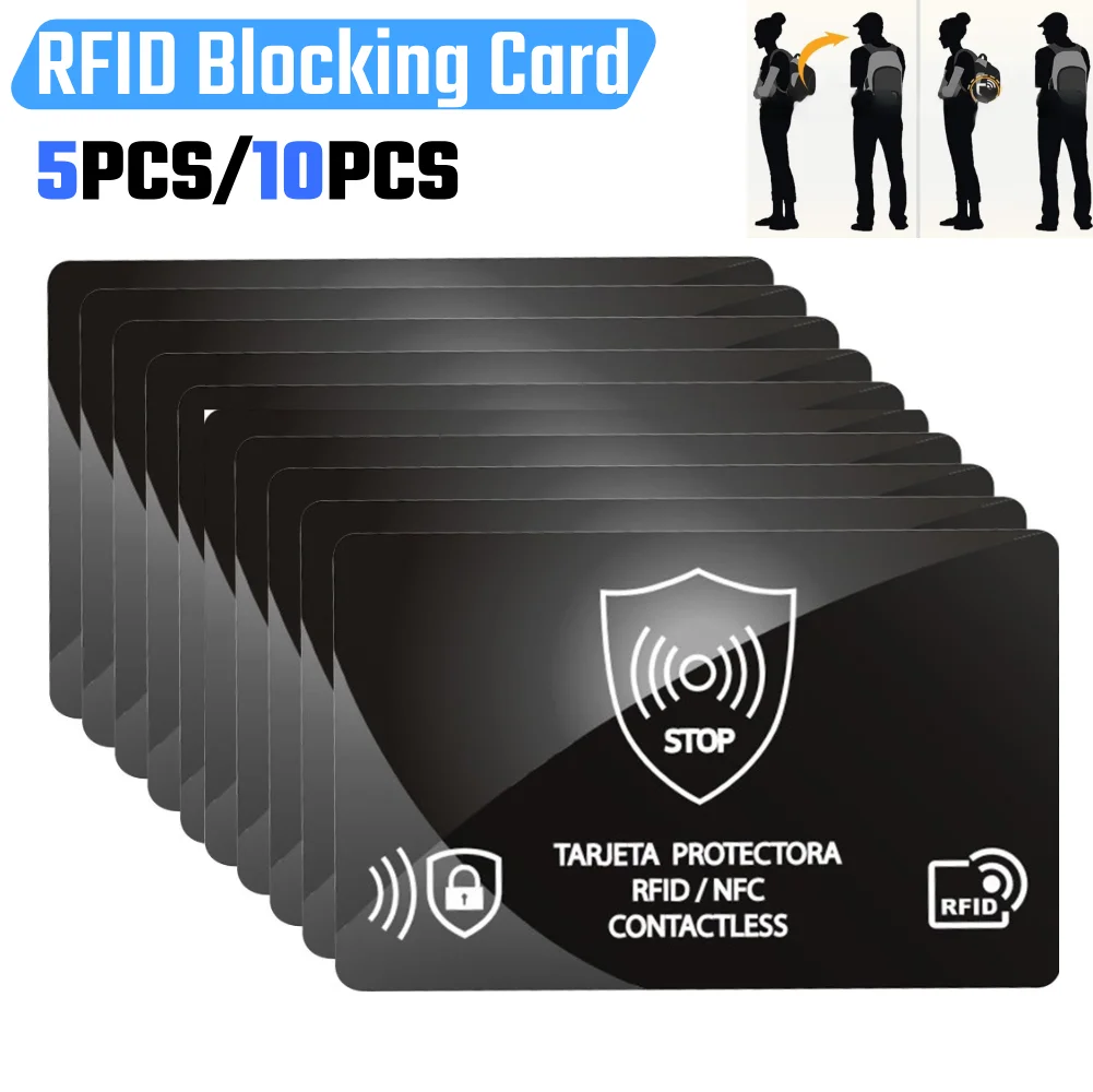 

5/10 шт. NFC дебетовая кредитная карта RFID-блокирующая карта одна карта защищает весь кошелек защита для паспорта для чехла для паспорта кошелек
