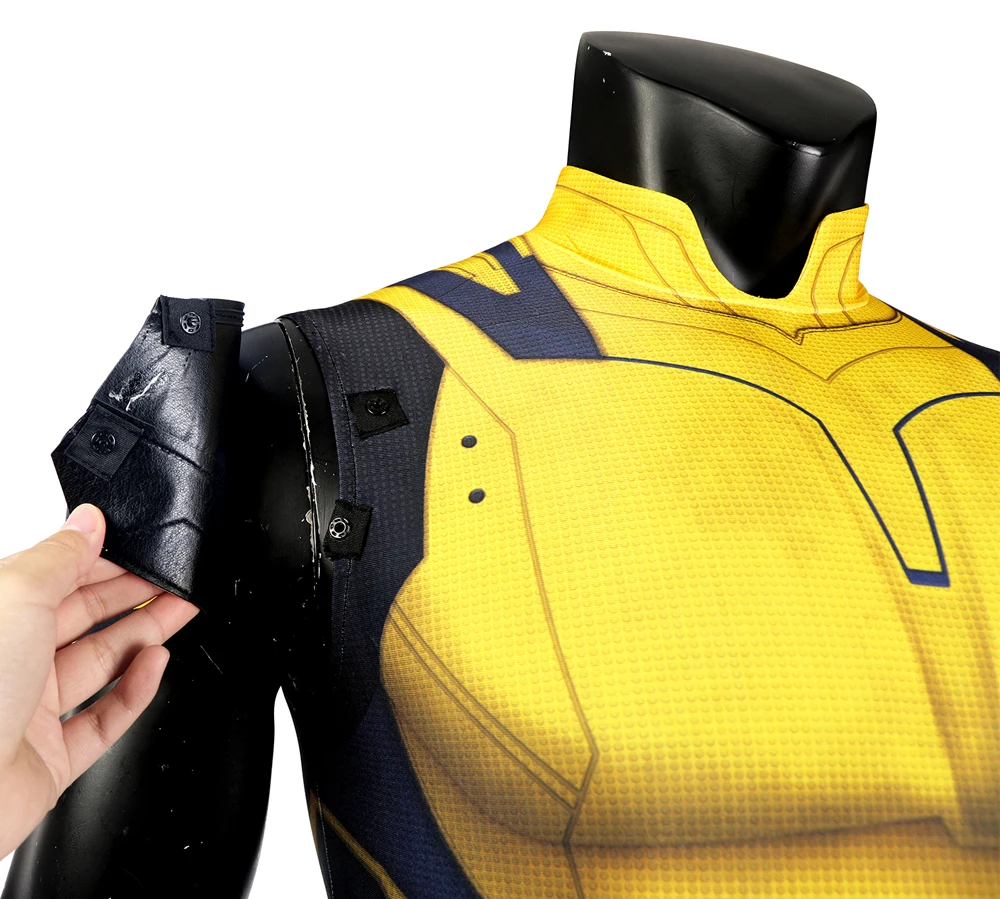 Disfraz de superhéroe Zentai para Halloween, mono amarillo con estampado 3D de James Logan Wolf, DP3, novedad