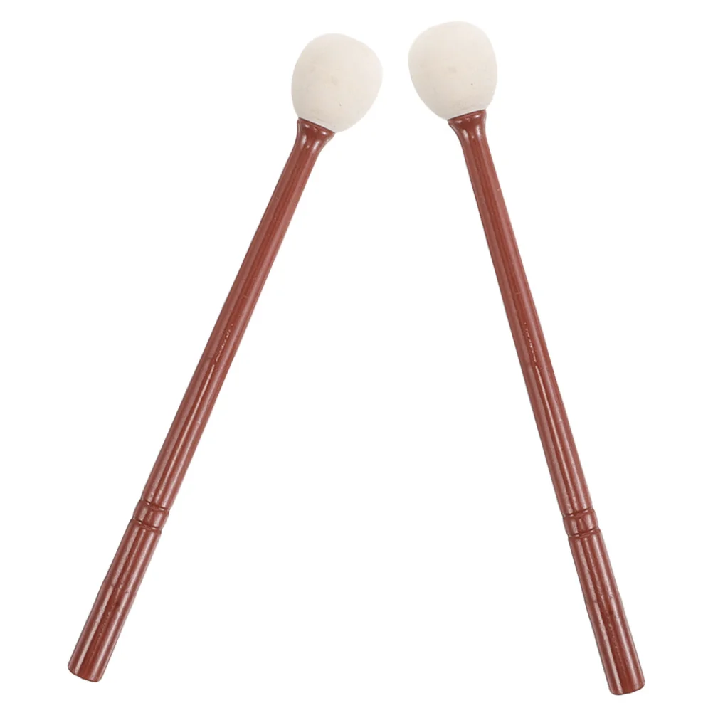 

2Pcs Wood Fish Sticks for Buddhist Meditation Cotton Wrapped Comfortable Grip Durable Percussion Instrument Musical Accessories