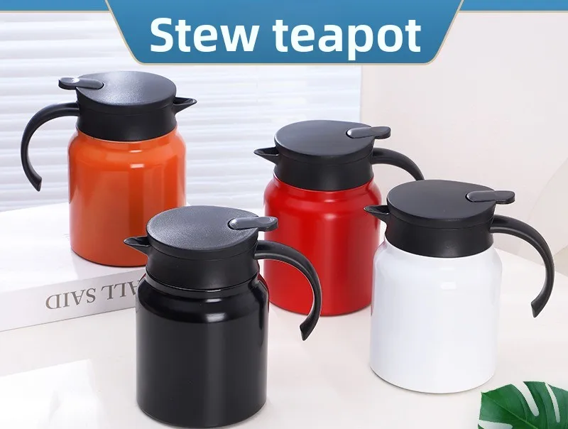 Stewed Teapot 316 Stainless Steel Stewed Teapot Large Capacity Household Thermal Insulation Kettle High Value Tea Separation