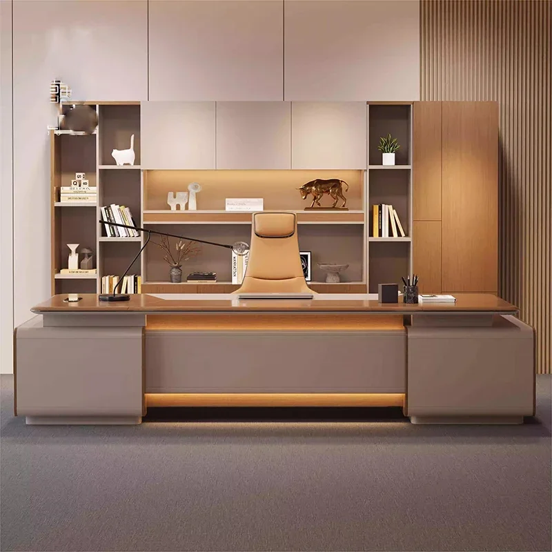 

Luxury Executive Office Desk Wooden Computer Bedroom Drawer Office Desk Crafts Display Multifunctional Ufficio Home Furniture
