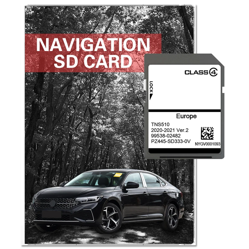 TNS510  Navigation Sat Nav Map SD Card 2021 Version2 for Toyota Uk & Europe Sockets Map Cover Germany Poland France Netherlands