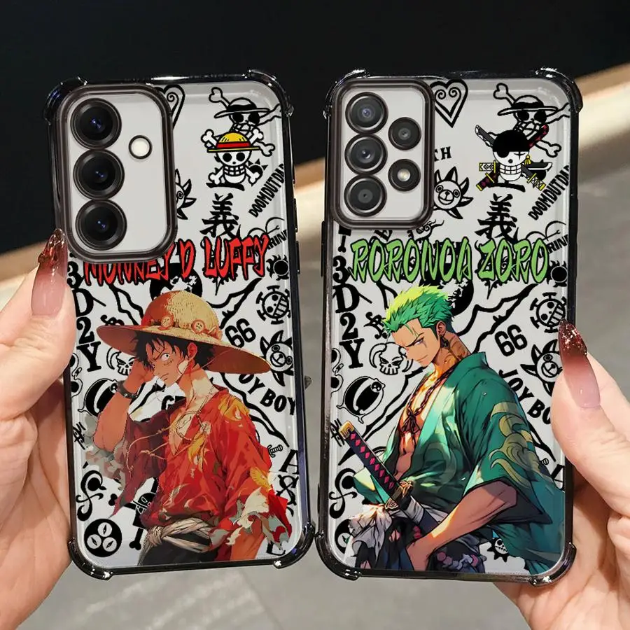 Anime Ones Pieces Phone Cover Case for Samsung Galaxy A54 A34 A16 A06 A15 A05 A33 A50 A12 A03 A14 A04 A24 A52 A23 A51 A73 A13