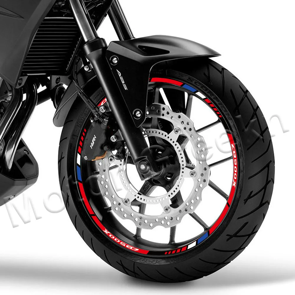 For CB500X cb500x Reflective Motorcycle Wheel Rim Sticker Decal Stripe Tape Accessories Waterproof 3