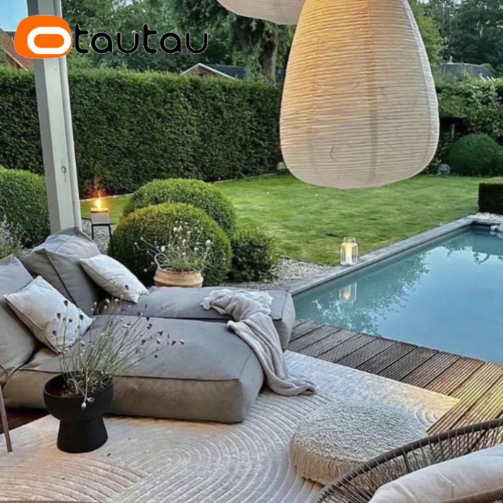 OTAUTAU في الهواء الطلق كيس فول غطاء المتسكع حمام سباحة شاطئ أريكة سرير SF405 【لا حشو بالداخل! تحتاج إلى شراء حشو بنفسك!】