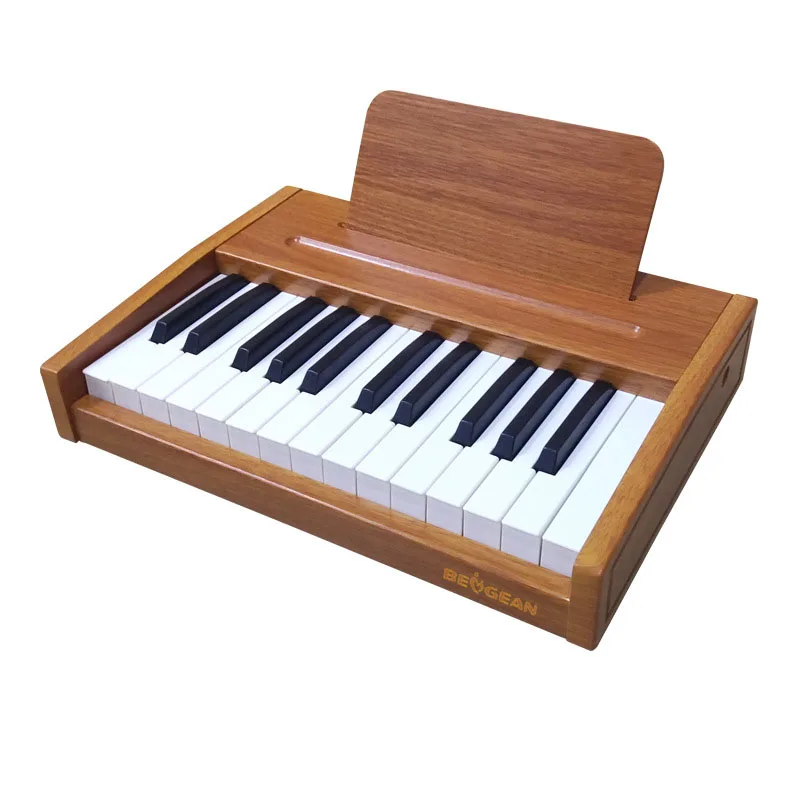 Wooden Electronic Piano for Children\'s Desktop, Puzzle Game, 25 Keys, Gift