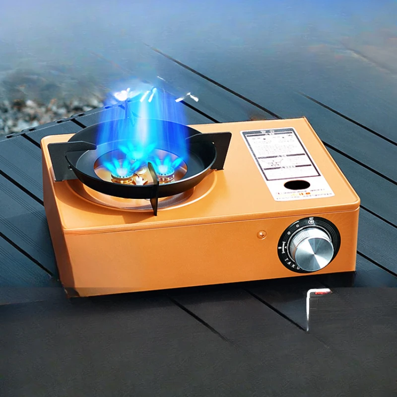 Outdoor portable fire camping cooker card magnetic stove