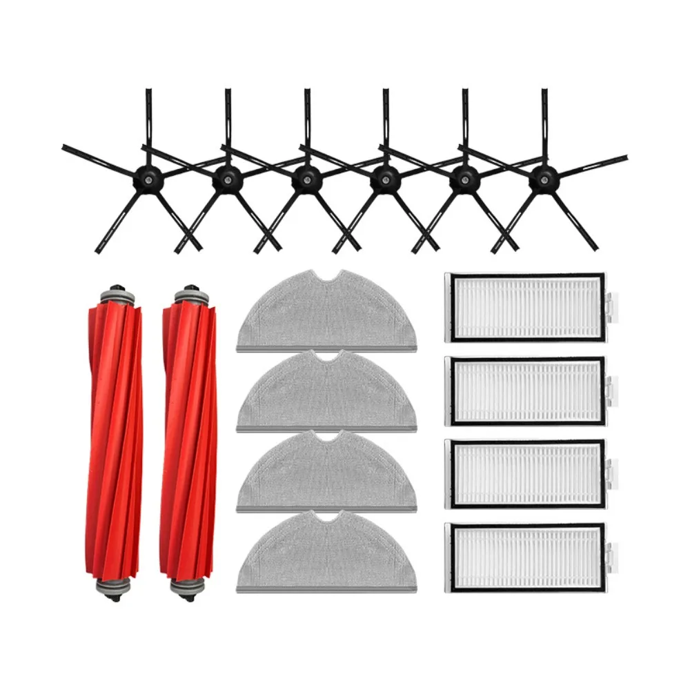 

Камень для робота-пылесоса Roborock, аксессуары T8, края, щетка, фильтр, основная щетка, крышка, Швабра, пылесборник