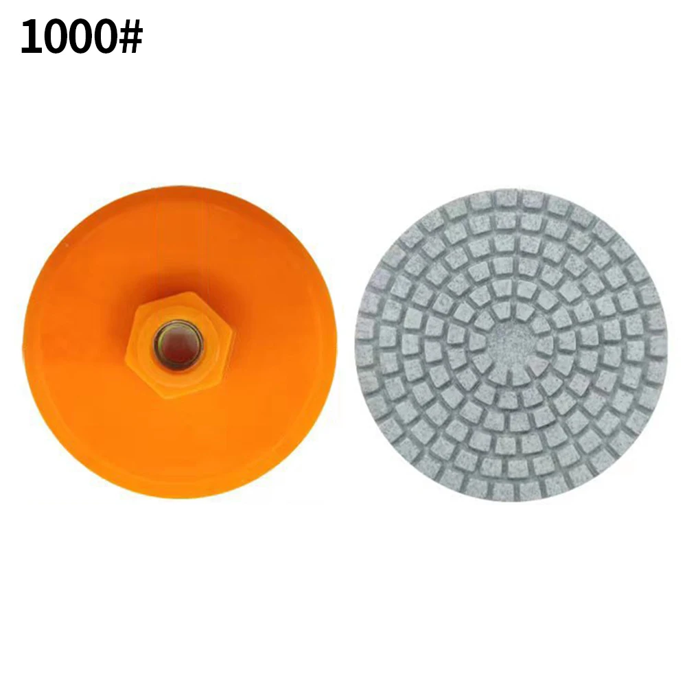 80mm 3 Inch Polishing Pad 150-1000 Grit Diamond Wet Dry Buff Disc M10 Abrasive Tool for Concrete Marble Stone Countertop Quartz