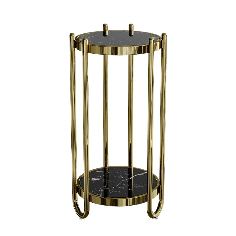 

Light luxury, high-end, stainless steel, gold, flower rack, indoor, flower potted plants.