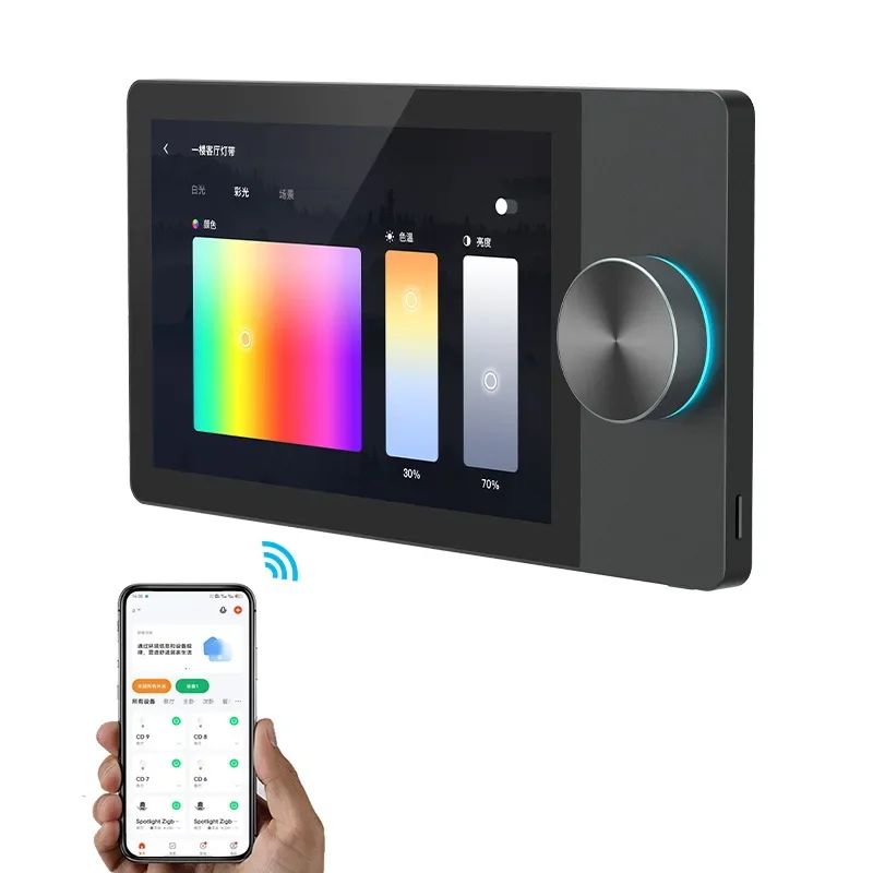 Smartier 8-inch Multi-function Smart Tuya Control Center High-definition Large Scene  With Built-in Zigbee Ble Gateway