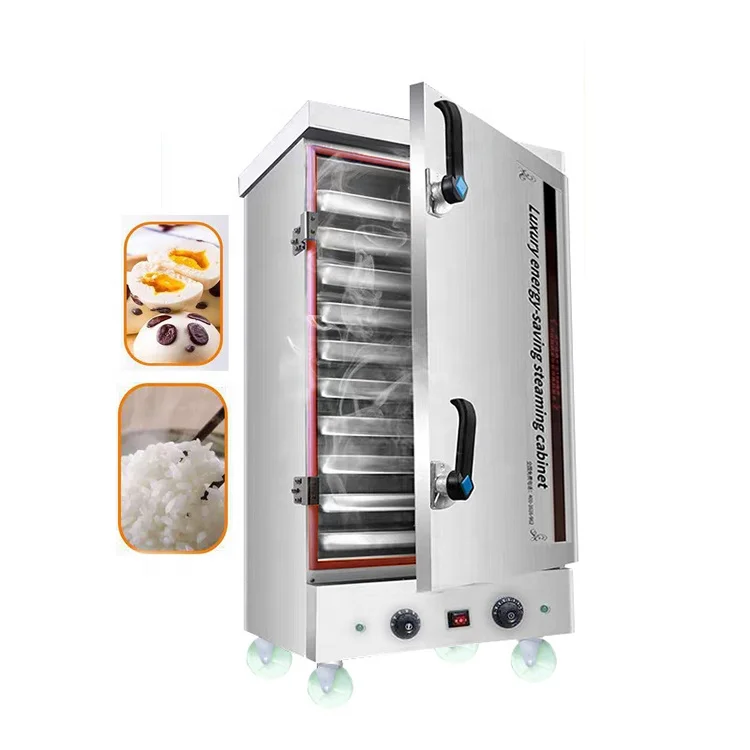 

Commercial Rice Meat Dumpling Steaming Cabinet Industrial Electric Multi-purpose Food Steamers Large Stainless Steel Steamer