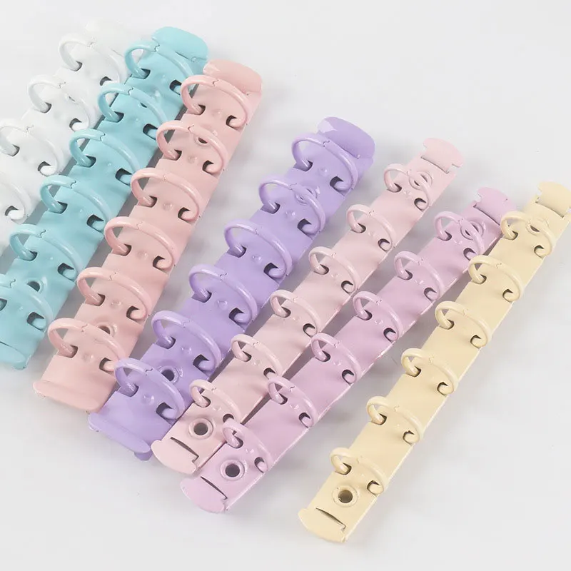 A7 Size Metal Spiral Rings Binder Clip With 2 Pairs of Screw For Diary Notebook Planner Binder Clip File Folder