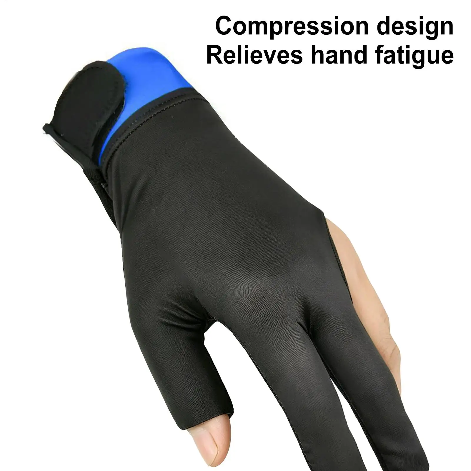 

Billiards Glove 3-Finger Left Hand Quick-Dry Billiards Accessories Billiard Pool Hand Cue Gloves For Adults Men Beginner Hall