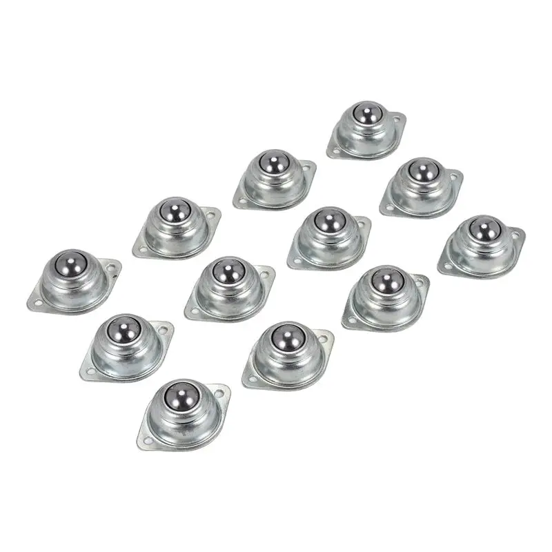 AS63-12 Pieces CY-15A Ball Transfers Universal Rotation Ball Conveyor Wheel Caster Roller 5/8 Inch Ball Bearings