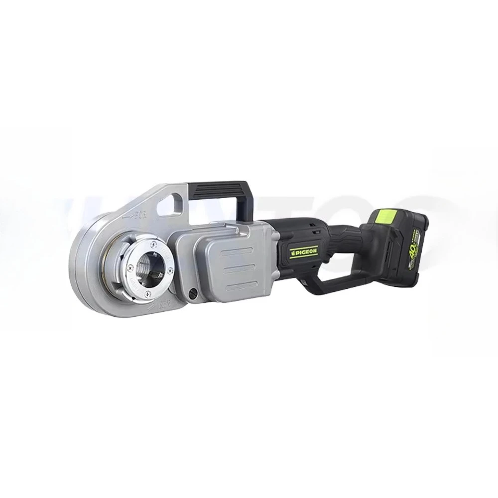 

Electric Lithium Ion Threading Machine for Steel Pipe Tapping 40V Battery 4.0Ah Capacity Brushless Motor 1 in Max Pipe Dia