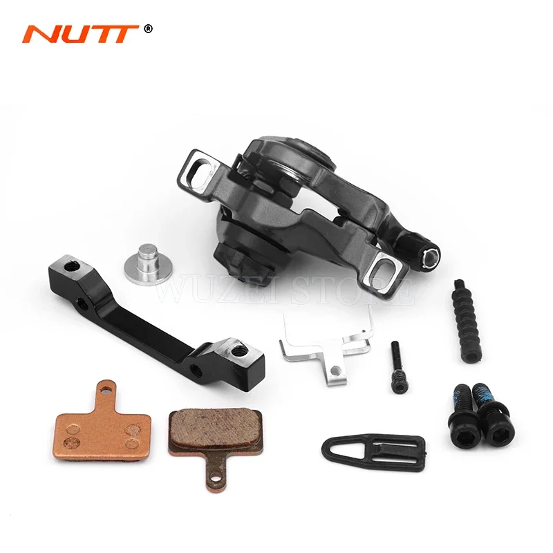 NUTT-DA6S MTB Disc Brake,Rotor for Bike Scooter,Front and Rear Clamps,Dual Piston,Mechanical Cable,Pull Brake,SH1160 G3,160mm