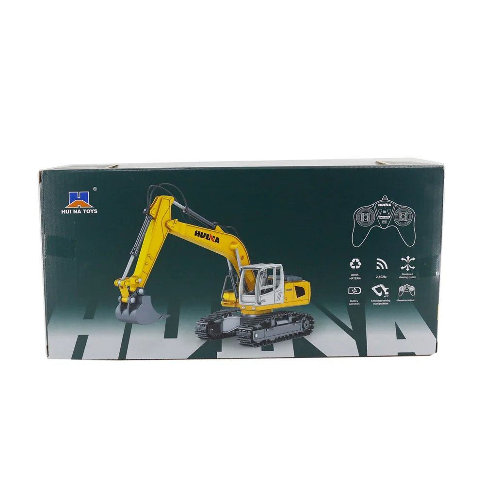 New Product Hn1:24 Six Channel Simulation Excavator Remote Control Electric Engineering Vehicle Children's Electric Toy Fun Gift