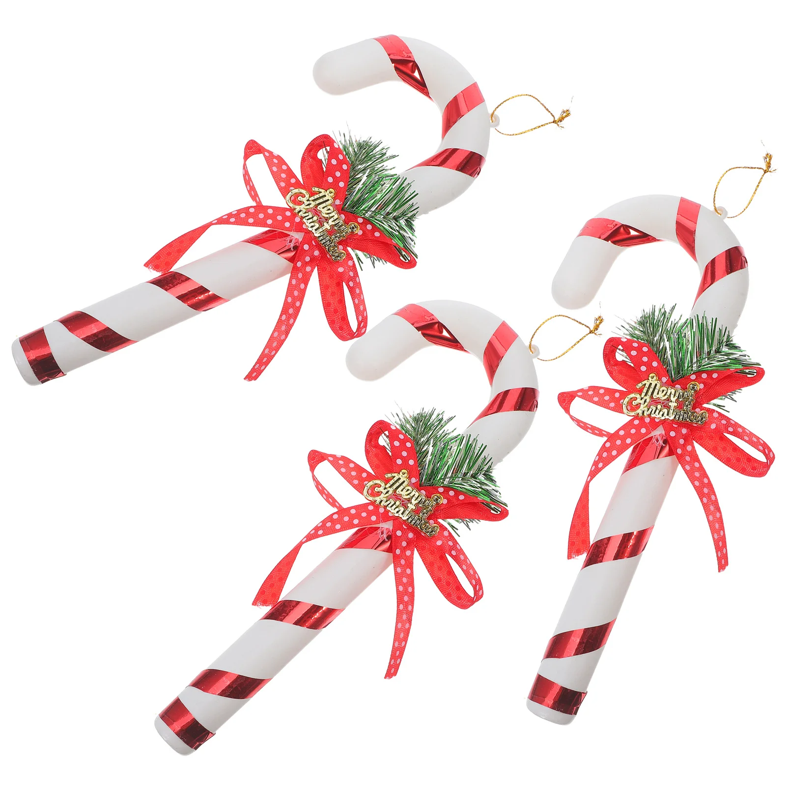 

3Pcs Candy Cane Hanging Ornaments Christmas Decorations Decorative Pendants Xmas Tree DIY Holiday Decor Home Store Use