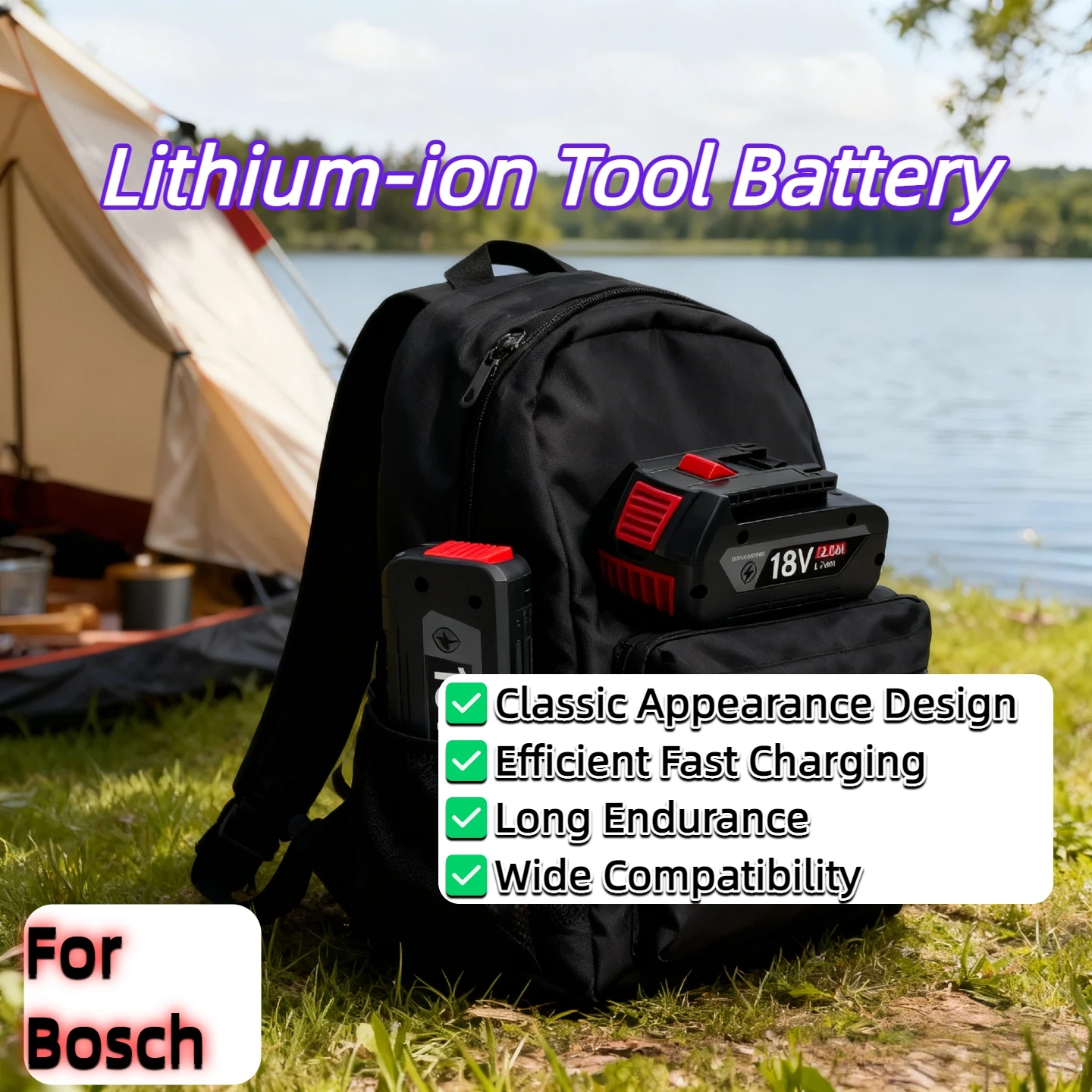 

8Ah 10Ah 12Ah ProCORE replacement battery, for Bosch 18V cordless tools BAT609 BAT618 GBA18V 21700 high power 5C power cell