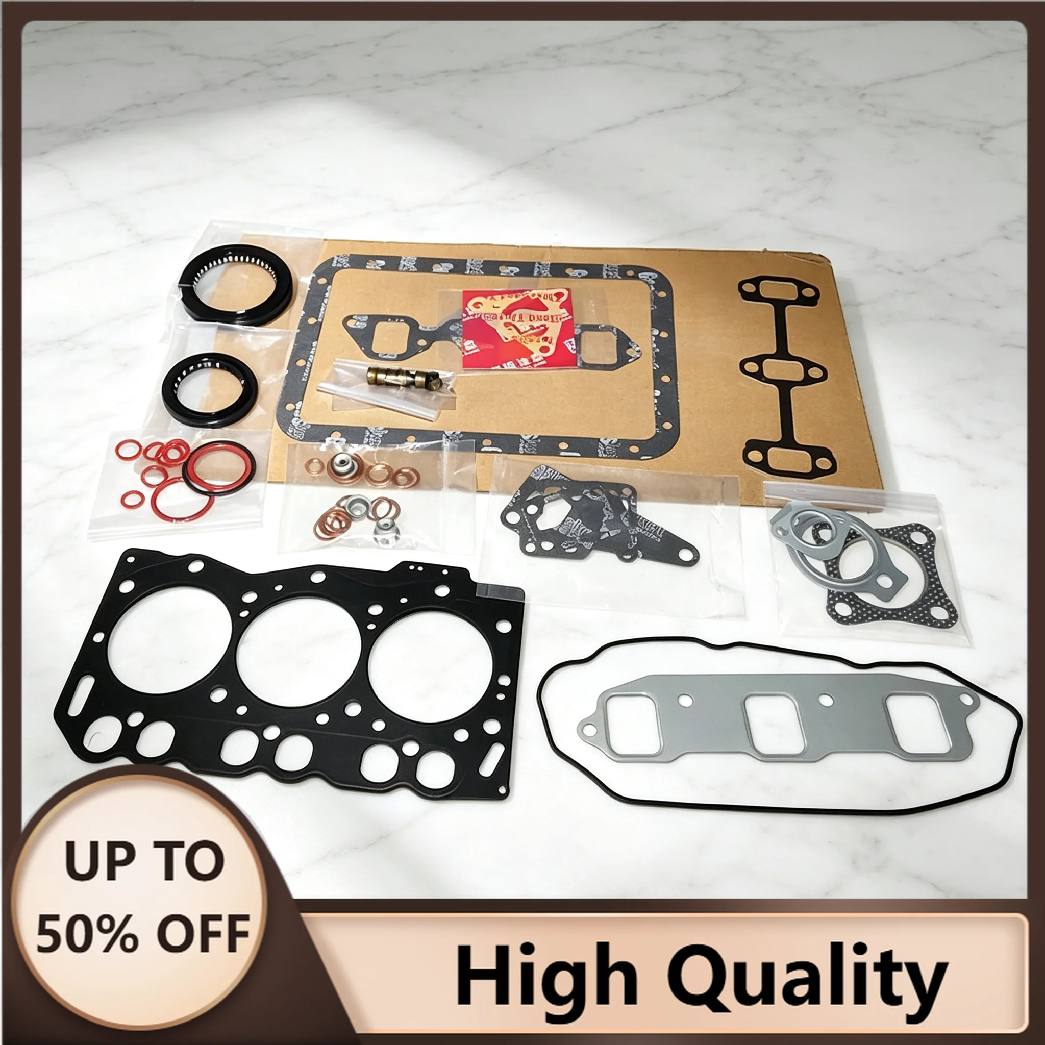 For YM 3TNE68 Full Gasket Kit Set With Cylinder Head Gasket Engine Overhaul Rebuild Kit