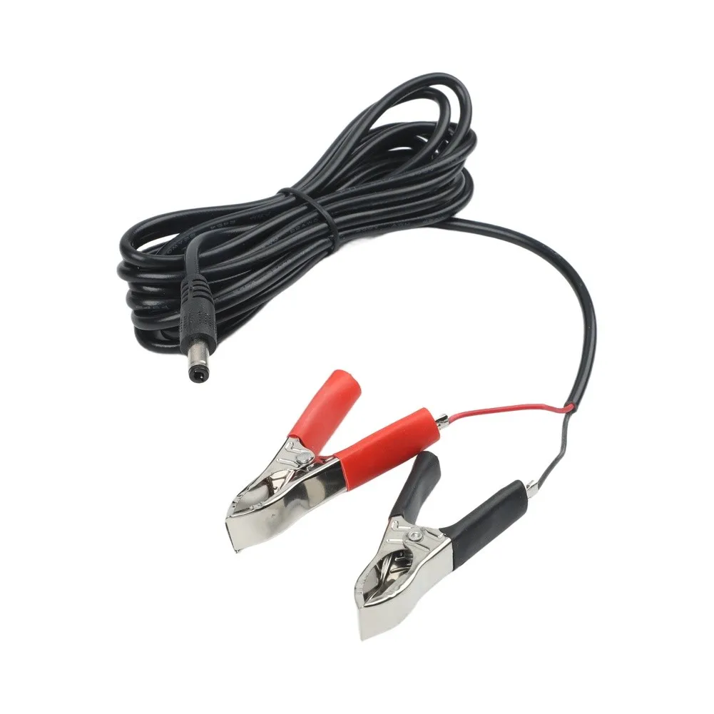 DC Power Cable Battery Clip Cable 300cm Length Efficient Power Transmission Power Connection Electrical Projects