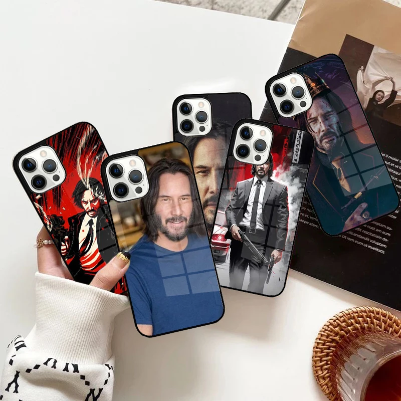 Keanu Reeves The John Wick Phone Case Strong Magnetic for iPhone 15 16 14 13 Pro Max 11 12 Mini Magsafe Wireless Charging Cover