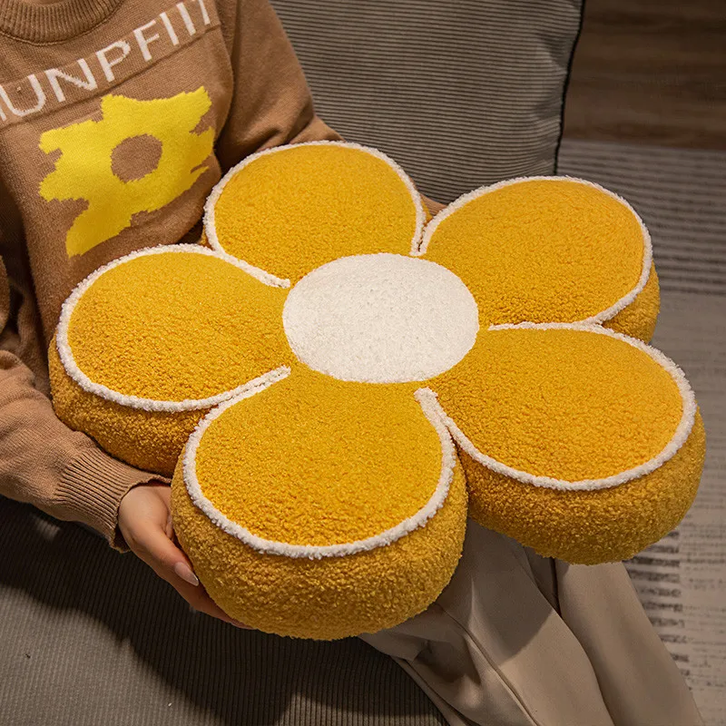 40/50cm Flower Seat Cushion 5-petal Stuffed Plush Plant Pillow Decorative Floor Chair Sofa Party Prop Ladies Gift