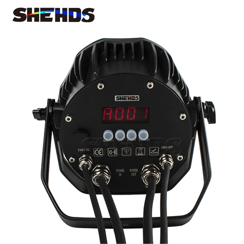 SHEHDS Led 7x18 واط مقاوم للماء IP65 RGBWA + UV 6in1 الاسمية ضوء DMX512 Dj ملهى ليلي سباق ضوء المرحلة عيد الميلاد الديكور