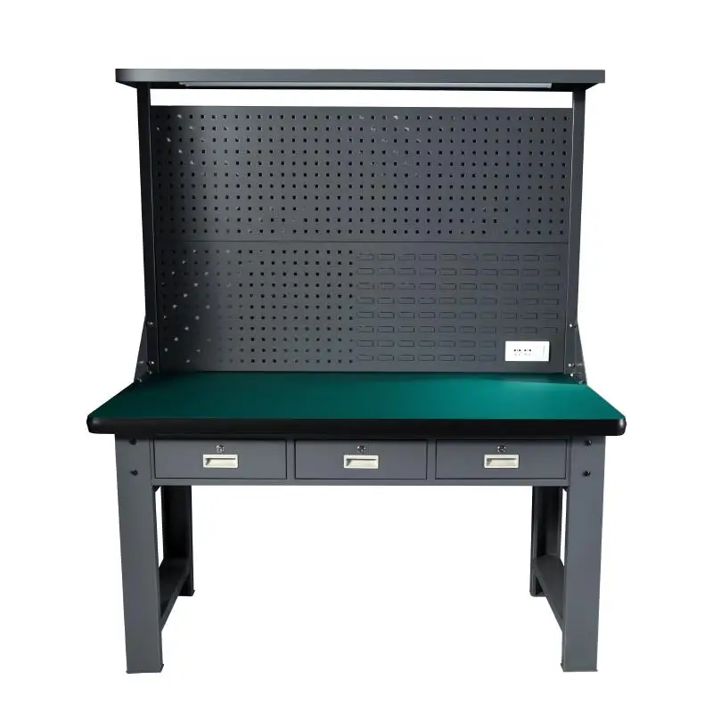 

Anti-static with drawer independent lock station table with multi-functional hanging plate