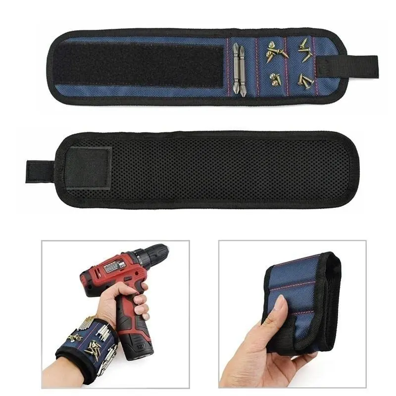 Magnetic Wristband with Super Strong Magnets Holds Screws, Nails, Drill Bit. Unique Wrist Support Design Cool Handy Gadget Gifts image 5