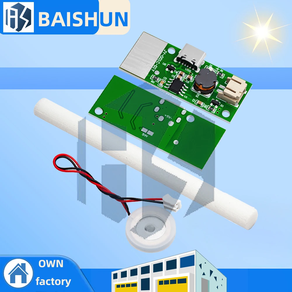 DC5V Type-C USB DIY Nebulizer Control Board: Mini Touch Humidifier Module with Oscillator