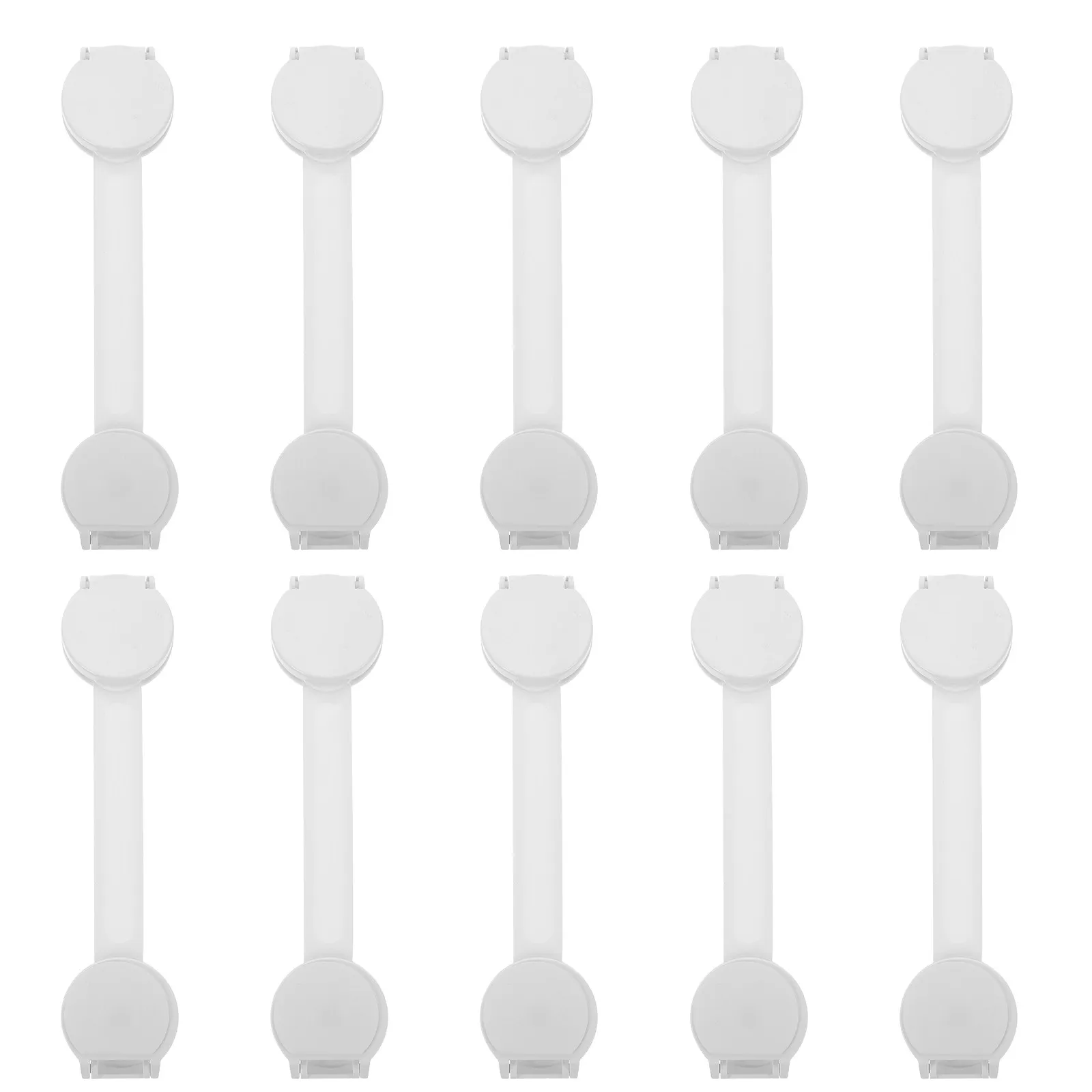 10Pcs Safety Locks Adjustable Strap for Childproofing Cabinets Drawers Fridge Household Protection Security Latches