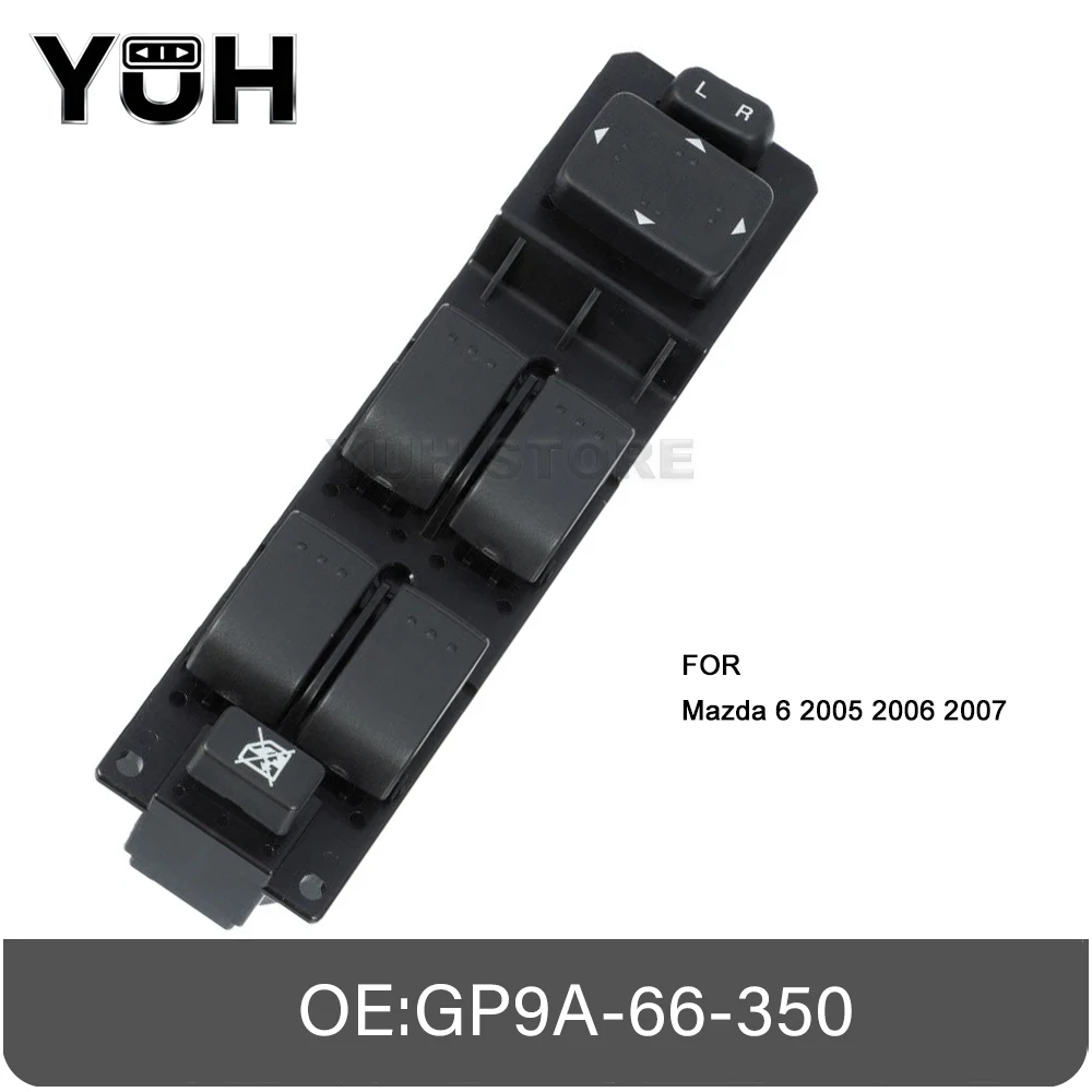 

GP9A-66-350 Главный переключатель управления электрическим стеклоподъемником для Mazda 6 2003 2004 2005 2006 2007 2008 2009 2010 2011 2012