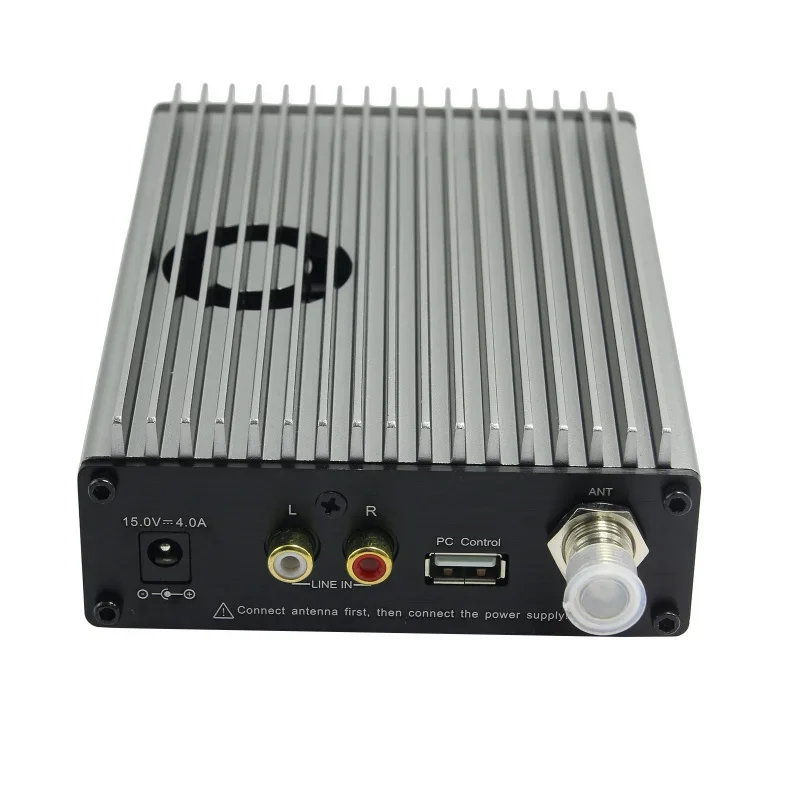 CZE-15B Wireless Broadcast Radio 0.3-15W Adjustable Stereo FM Transmitter with PC Control    Power Adapter