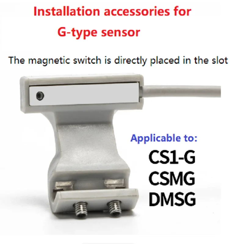 Aluminum Magnetic Switch Mounting Bracket Tie Band Clamp F-SC32SH For SU SI SC Pneumatic Cylinder CS1-F CS1-U Sensor Holder SC32