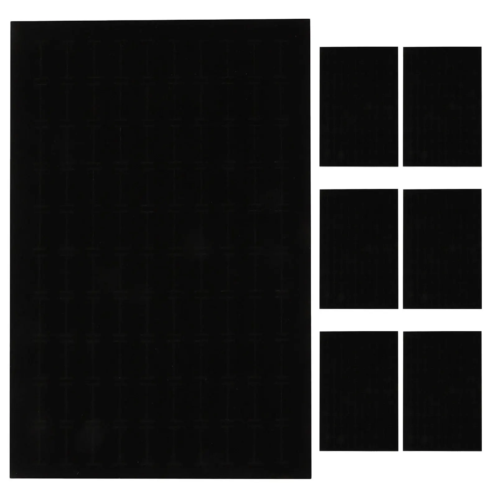 

7Pcs Jewelry Organizer Inserts 100 Slot Storage Box Ring Display Cushion Pads Sponge Tray Comprehensive Protection Earring