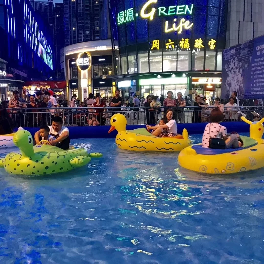 Children Electric Motor Boat Battery Inflatable Bumper Boat For Swimming Pool