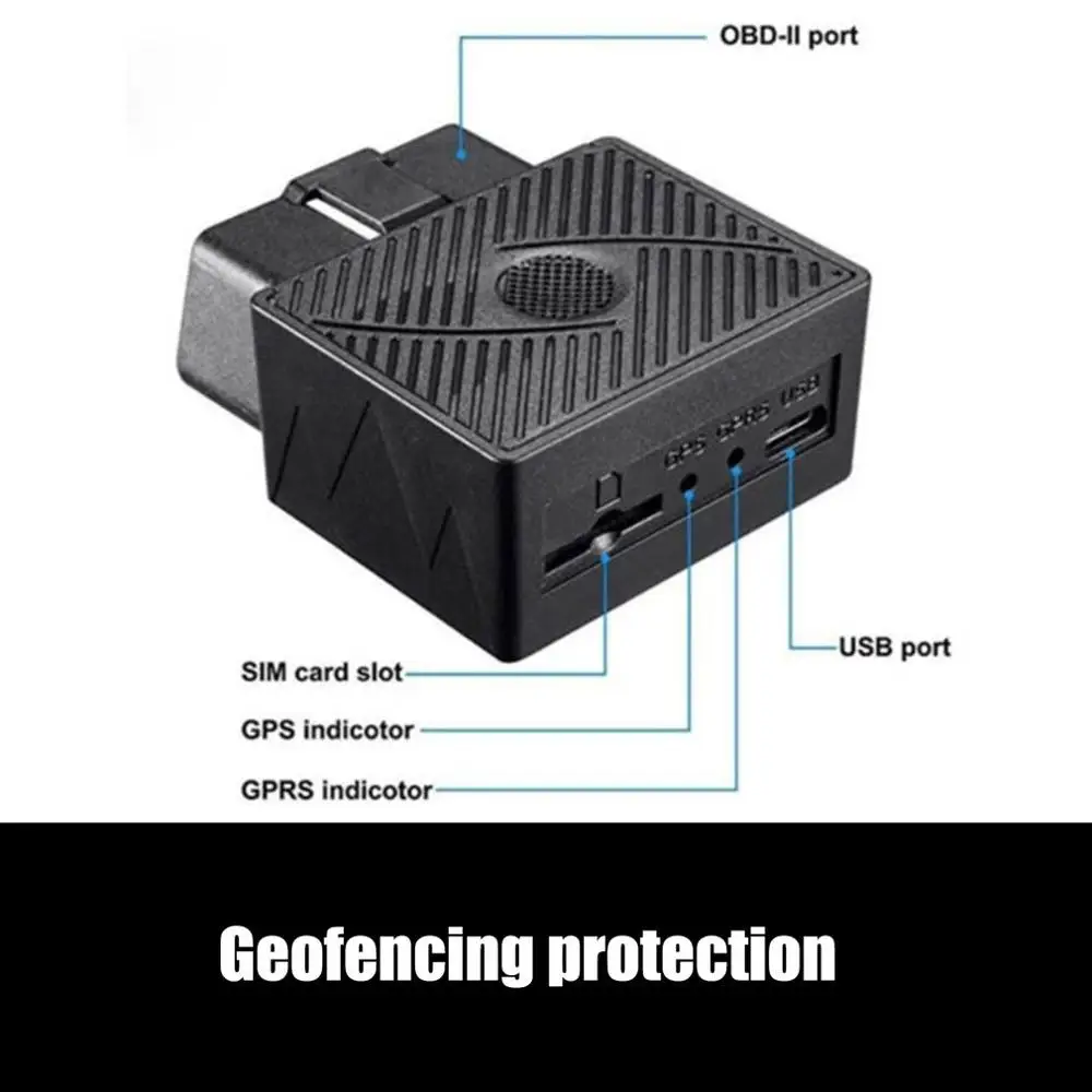 Obd / Obd2 Gsm Car Gps Tracker Gprs Lbs / Gps Position Tracking Locator Real Time Tracking Geo -Fence Overspeed Alarm