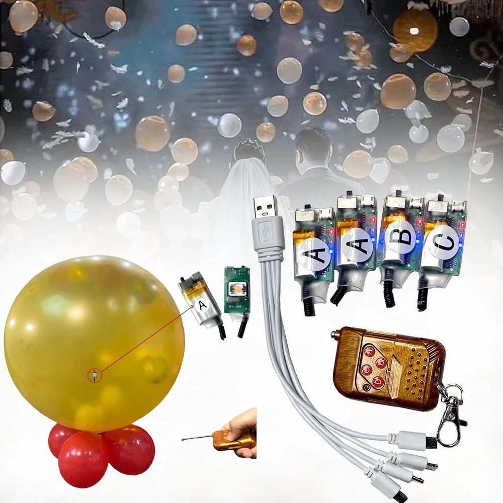 

Exploding Balloons Kit with Remote Control For Exploding Blaster Balloon Machine Bride Wedding Decorations